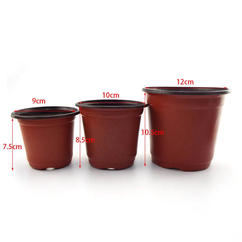 20/50pcs Macetas de Plástico para Vivero y Jardín | Herramientas de Cultivo 🌱