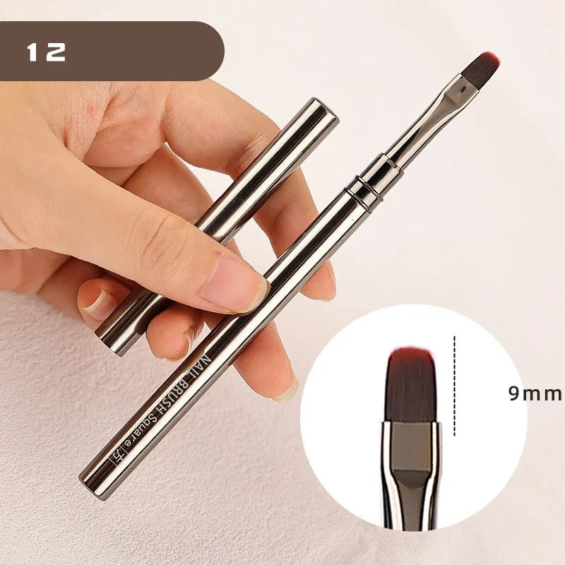 Pluma Liner de Nail Art con Mango de Aluminio | Flores, Hojas y Rayas | Manicure DIY 💅 - Firu Total Sales