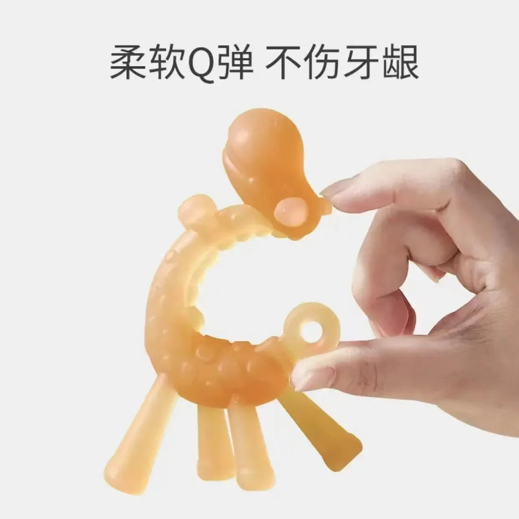 Cartoon Rabbit Silicone Teether — Newborn Chewing Toy | Infant Gift