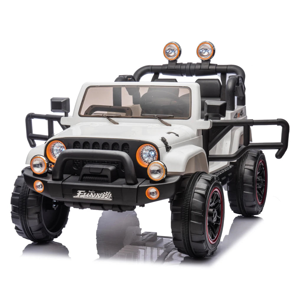 Carro Eléctrico 2 Asientos 24V para Niños | Control Padres | Bluetooth | 3-8 Años 🚗 - Firu Total Sales
