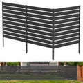 Metal Privacy Fence Panels for Outside 42" H x 38" W 3 Panels Air Conditioner Fences Pool Equipment Enclosure Trash Can Fence N