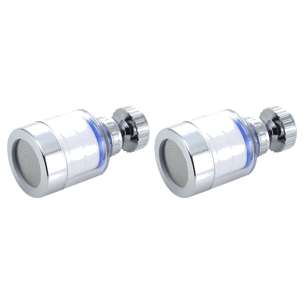 Kitchen Faucet Water Filter Pressurized Sink Filter Water Purifier 360° Tap Splash Proof Faucet Aerator Extender for Bathroom