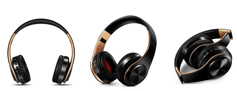 HIFI Stereo Bluetooth Headphones | FM Radio + SD Card + Mic | iPhone Samsung Xiaomi