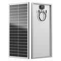 RVPOZWER 12.8V 100W Rigid Solar Panel 18BB N-Type Solar Cells Monocrystalline Silicon Waterproof Solar Panel Home/RV