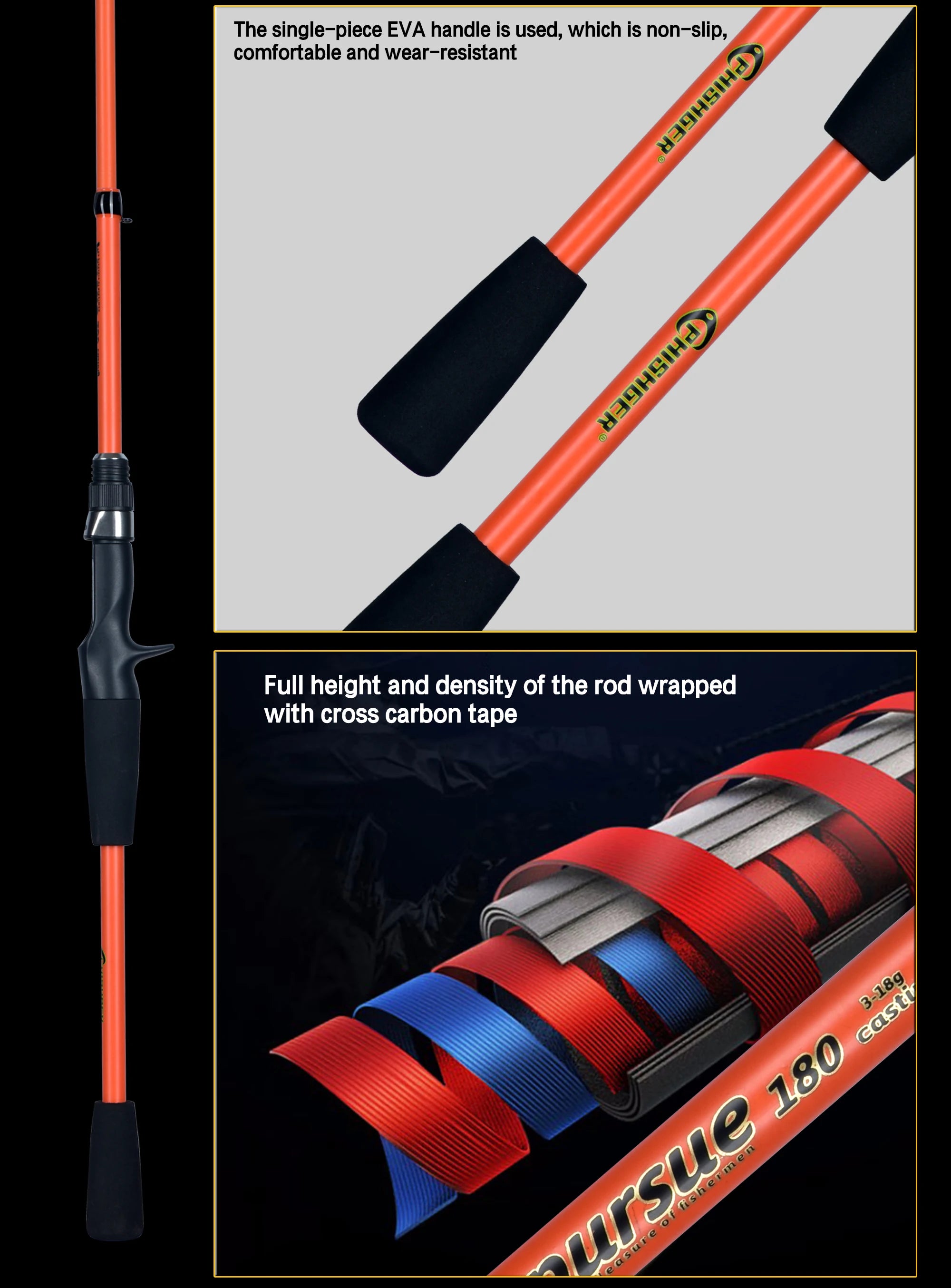 BIUTIFU-Spinning Casting Mini Rock Fishing Rod Carbon Travel Baitcasting Winter Pole Fast Ultralight Lure Weight 3-18g 1.8m 2.1m
