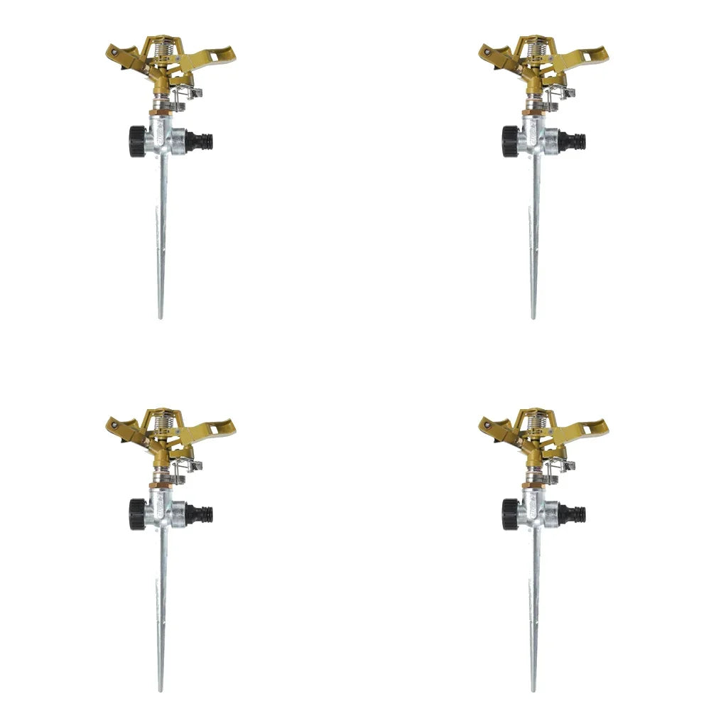 Outdoor Misting Cooling System Adjustable Rotating Watering Sprayer Garden Metal Irrigation Sprinkler Watering Irrigation Tool