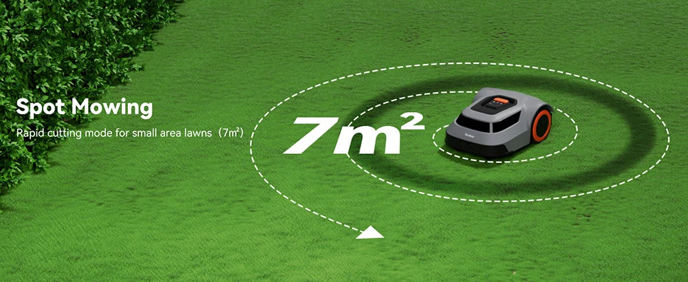 C-TOF Robot Lawn Mower Redkey MGC1000 Lawn Mower Robot Cable Break Detection Climbing Capacity 45% App Control Mowing Robot