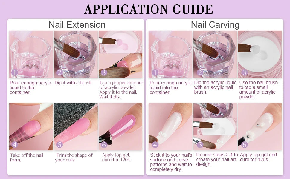 Saviland Monomer Acrylic Nail Liquid 180/500ml Large Capacity Professional Acrylic Nail Liquid For DIY Crystal Liquid Nail Art
