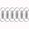 6/1Pairs Magnetic Mini Keychains Double Loops Hook Carbon Steel Anti-loss Car Keys Necklace Hanging Holders Magnets Storage Tool