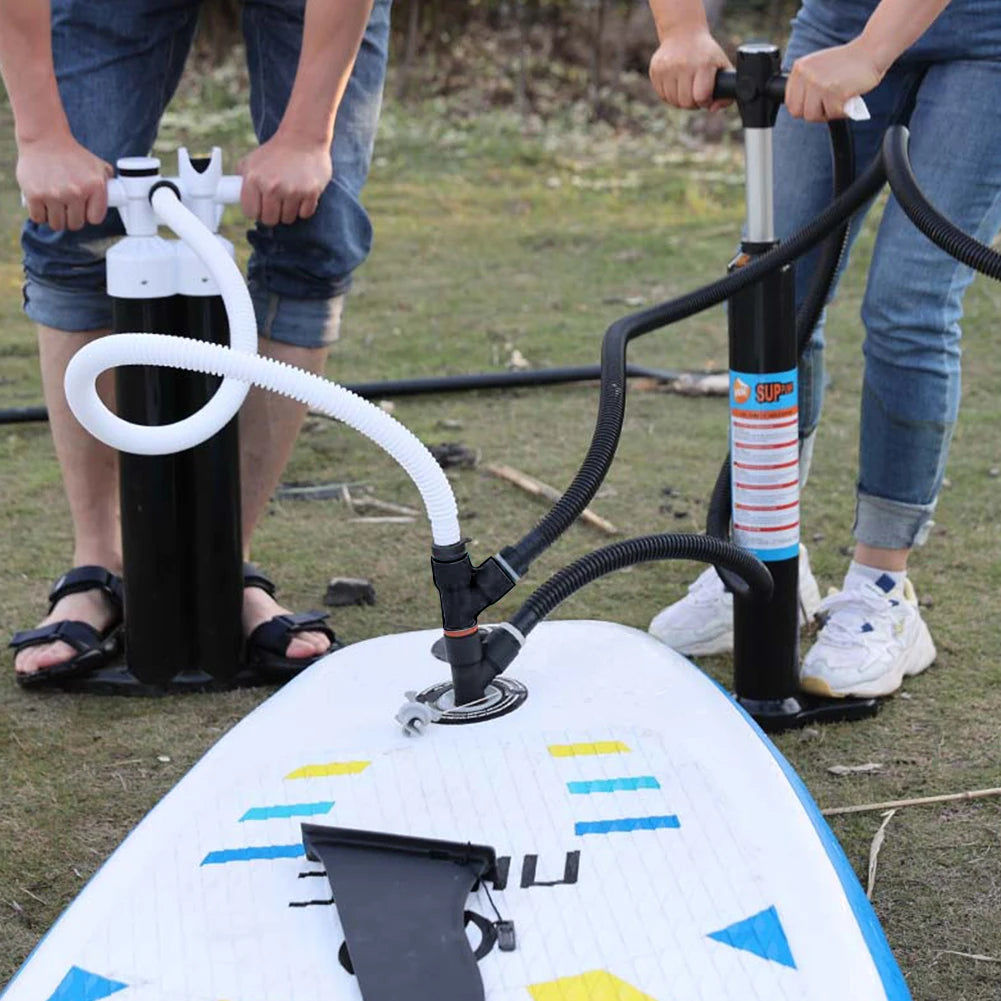 Air Valve Adaptor Wear-Resistant Rowing Boat Air Valve Adaptor Nylon Kayak Inflatable Pump Adapter for SUP Board