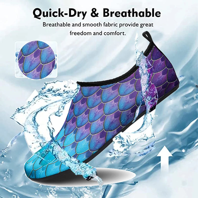 Water Sports Shoes Barefoot Quick-Dry Aqua Yoga Socks Slip-on for Men Women