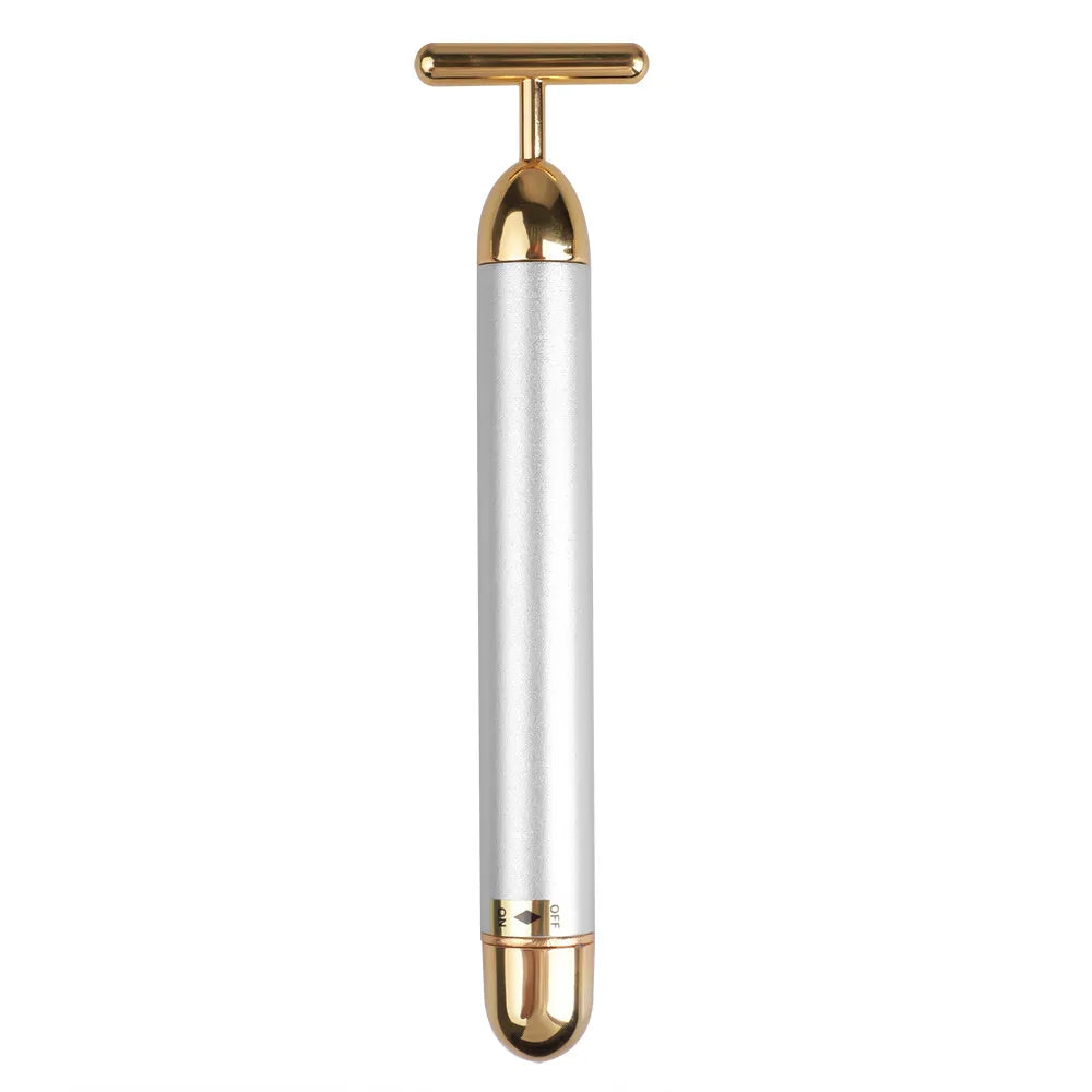 Rodillo Masajeador Facial 24K Oro CAMMUO | Antiarrugas | Lifting | Elimina Bolsas Ojos | Portátil - Firu Total Sales