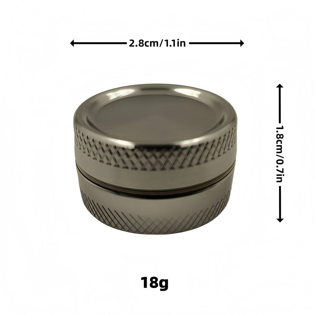 Compact Aluminum Alloy Grinder - Thumb-Sized Design for Easy Grinding oftobacco，The best smoking accessories