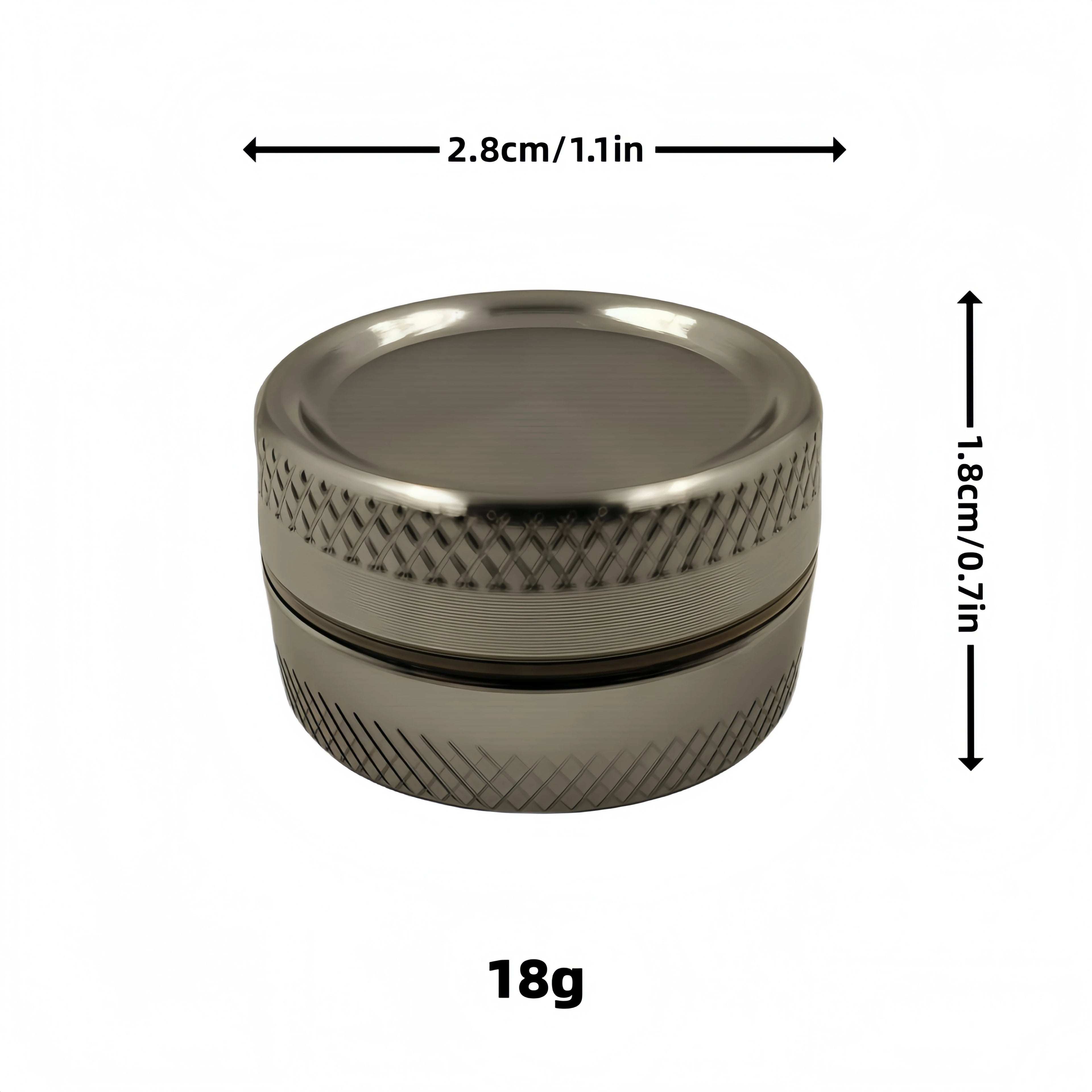 Compact Aluminum Alloy Grinder - Thumb-Sized Design for Easy Grinding oftobacco，The best smoking accessories