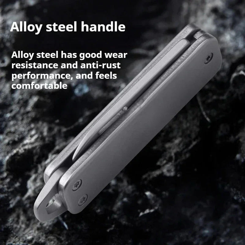 EDC Mini Folding Pocket Knife - Stainless Steel Sharp Blade, Multifunctional for Outdoor Camping & Daily Use