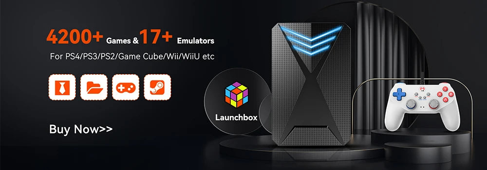 JMachen Disco Duro Gaming 500GB Launchbox | 3,760+ Juegos | 14 Emuladores | PS4/PS3/PS2/Wii/N64 | PC - Firu Total Sales