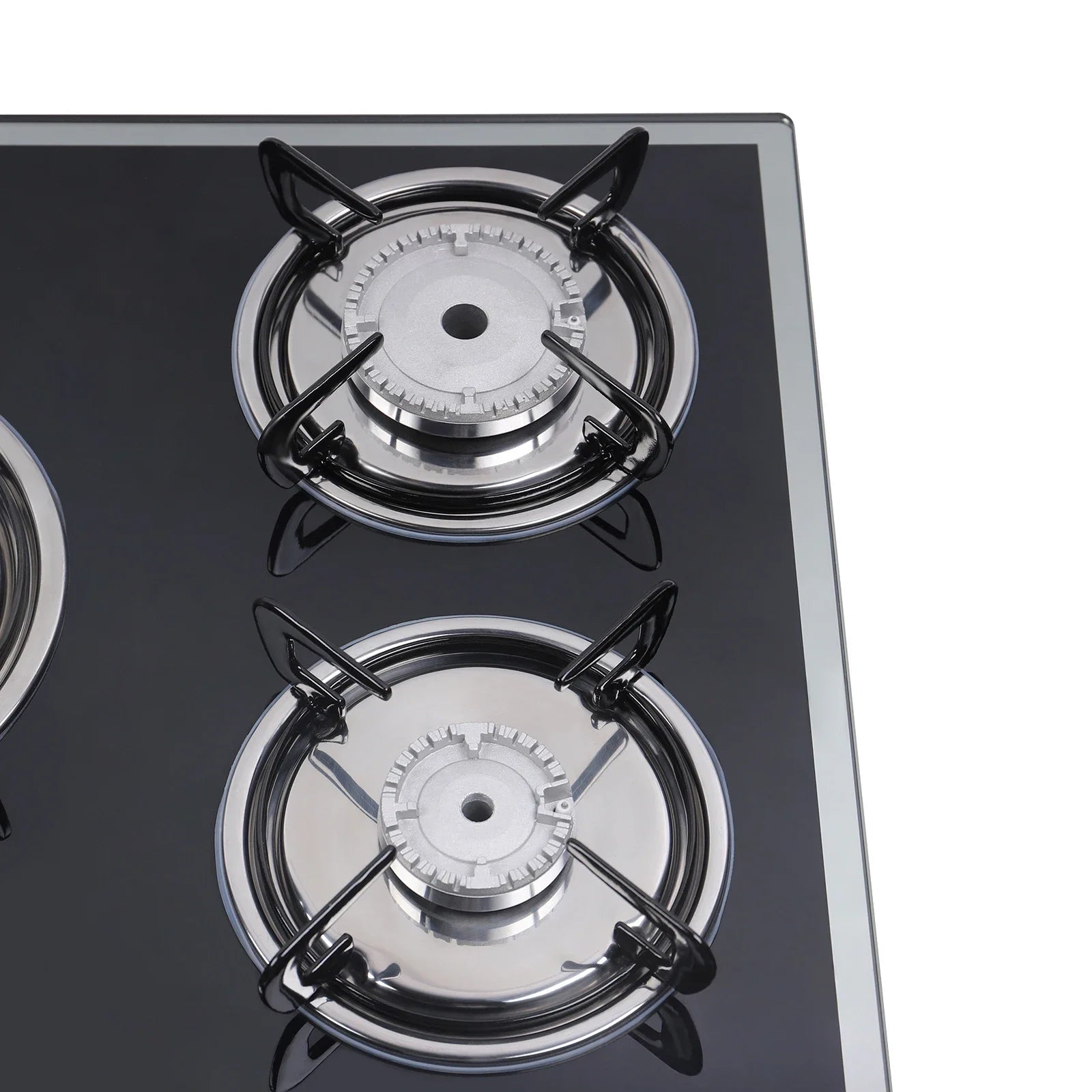 5 Burner Built-In Gas Stove Cast Iron Gas Hob Burner Cooker LPG NG  Dual Fuel Stainless Steel  Gas Hob Cooktop