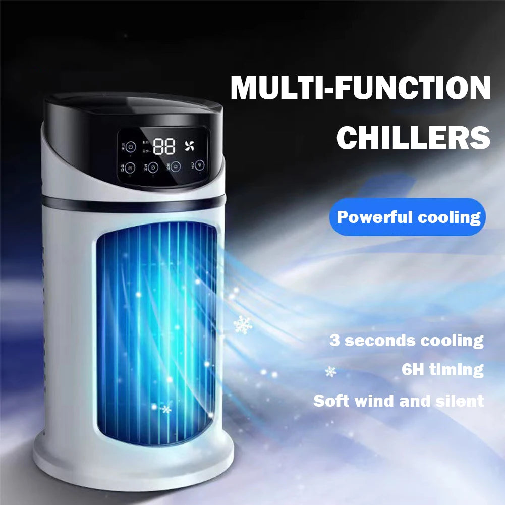 Fan 6-Hour Timer Evaporative Air Cooler with Humidifier Air Cooling Fan for Home Office Bedroom Use