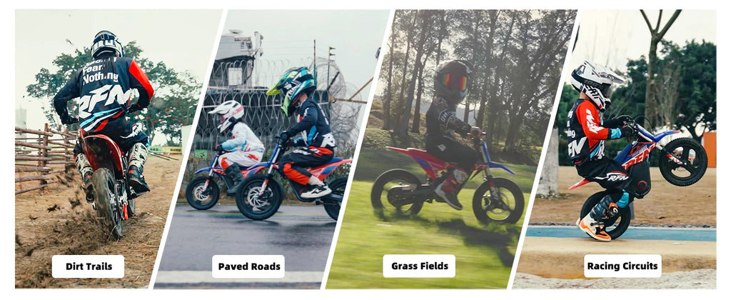 Moto Eléctrica Off-Road RFN Warrior para Niños | Multi-Velocidad | 4-8 Años 🏍️ - Firu Total Sales