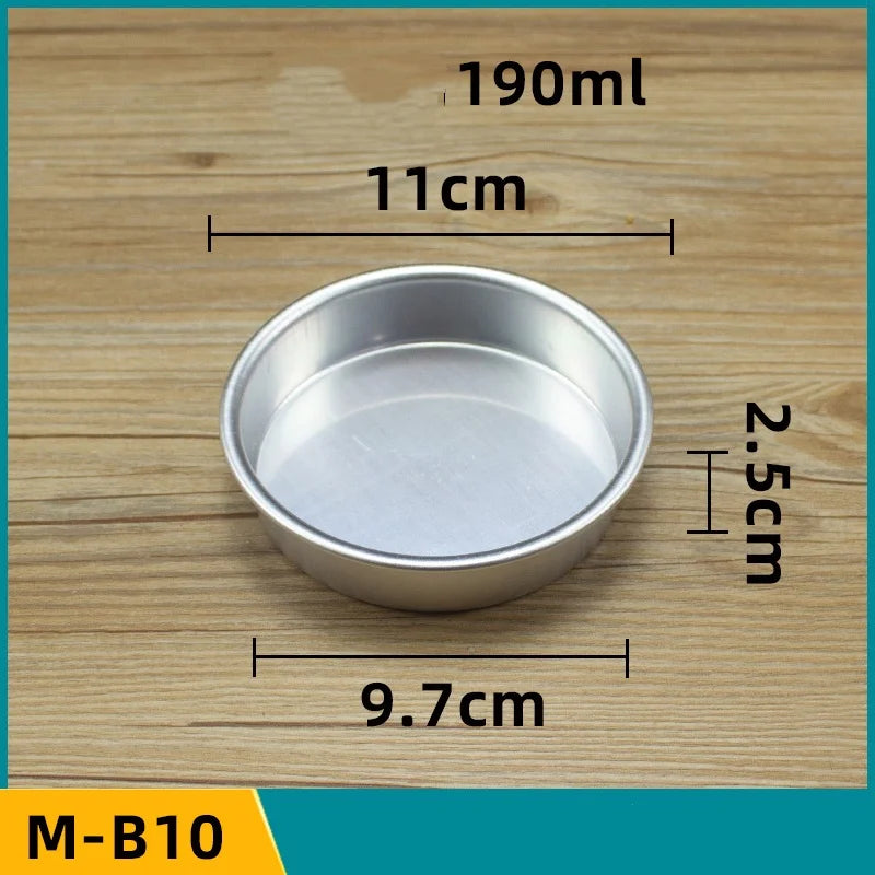 Set 5/10pcs Moldes Mini Acanalados de Aluminio para Pudding y Mousse 🍰