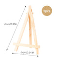 5 pcs Mini Wooden Easel for Mobile Phone Holders,Folding Desktop Display,Triangle Bracket,Drawing Board,Art Supplies
