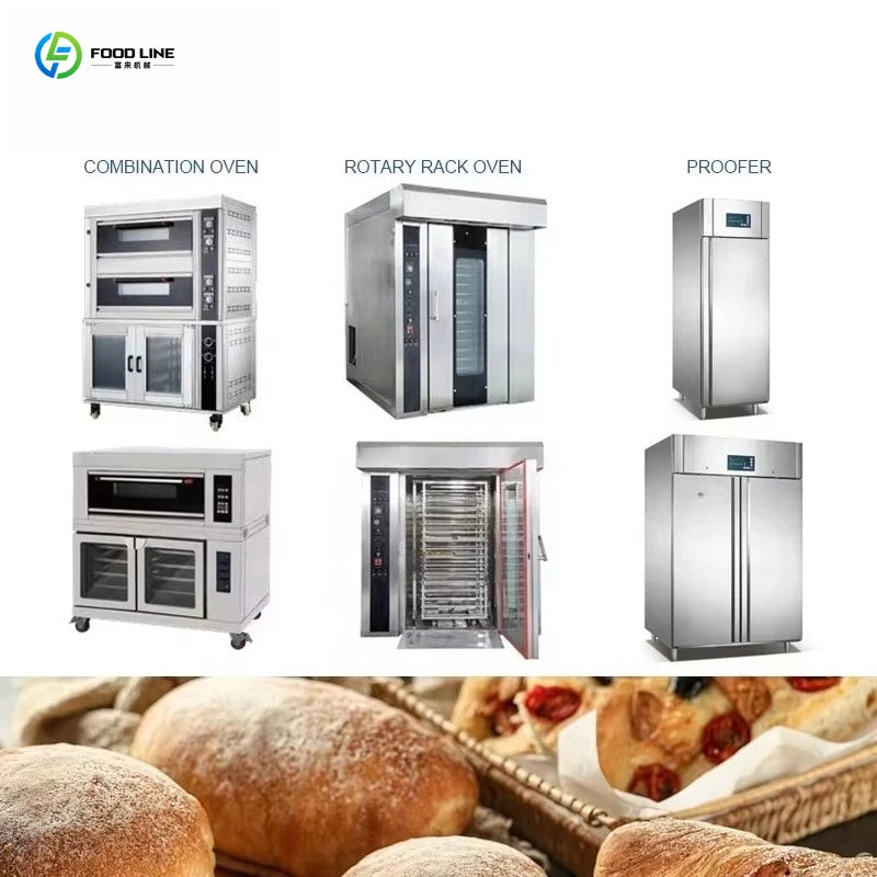 Small Complete Bakery Machine Wholesale Full Automatic Industrial Bread Production Line Customized Space Saving Commercial