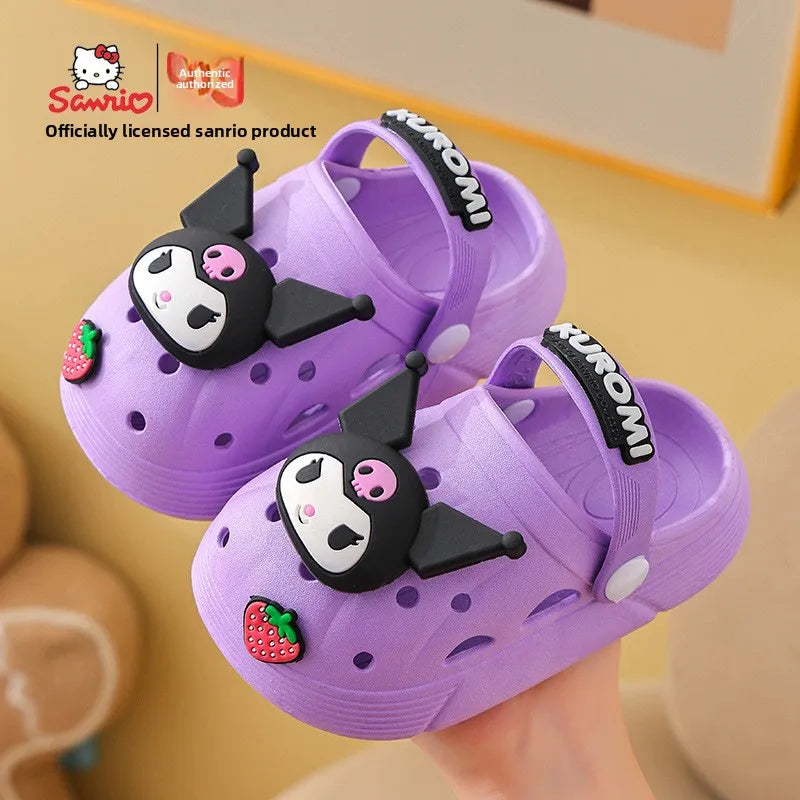 Pantuflas Sanrio Hello Kitty Kuromi para Niñas | Suaves Antideslizantes | Verano 🐱