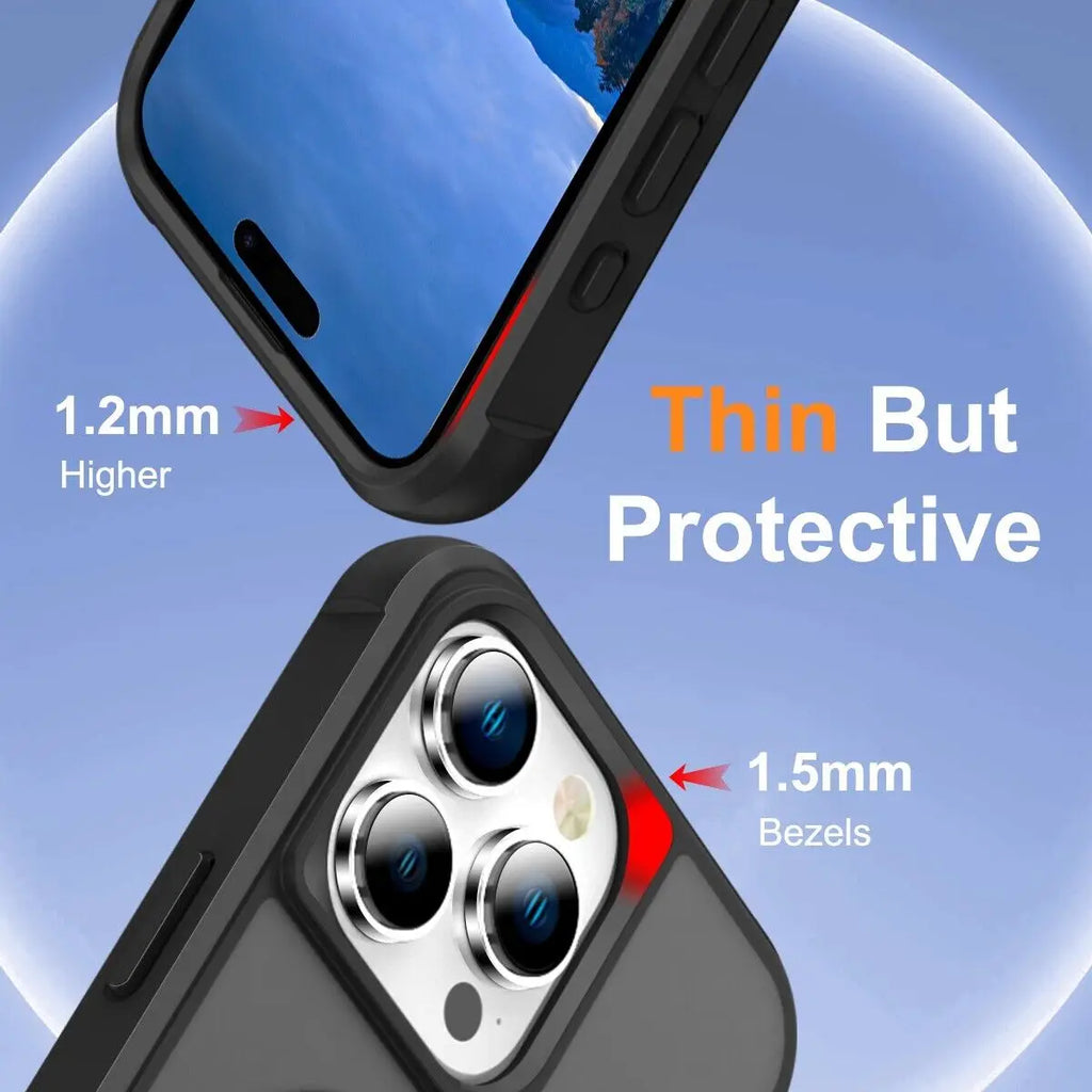 Magnetic Case for iPhone 16 15 14 13 12 11 Pro Max Plus with Mag-Safe Slim Cover - Firu Total Sales
