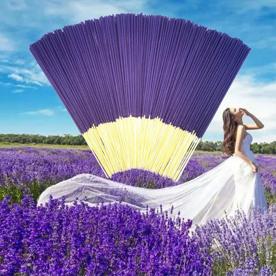 14 Sets of 280 Incense Sticks, Lavender, Milky Fragrance, Jasmine, Rose, Sandalwood, White Sage and Dragon's Blood Scents, Suitable for Home, Office, Yoga, Meditation, after Meals, Reading, Music, Long-Lasting Fragrance