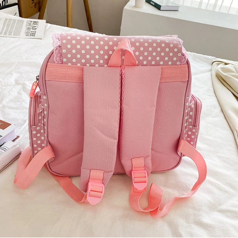 Pink Girl Embroidery Strawberry Children's Schoolbag Student Birthday Gift 2026 New Japanese Cartoon Pink Backpack Book Bags