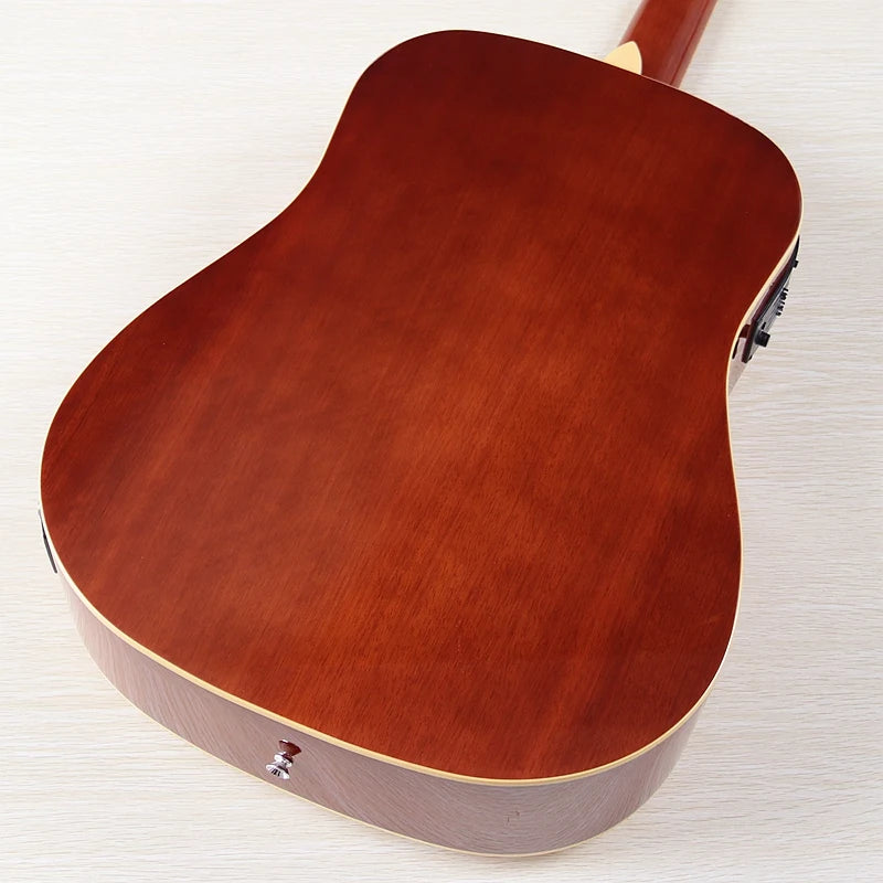 Guitarra Acústica de 12 Cuerdas 41" | Madera Spruce | Diseño Folk | Negro y Natural 🎸