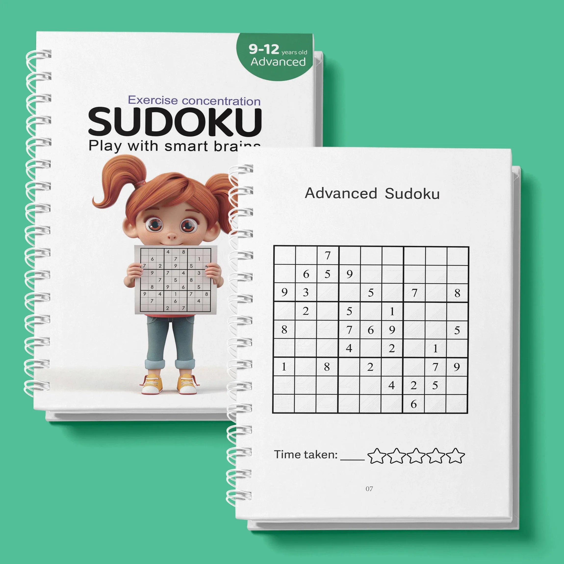 Sudoku Practice Book Math Exercise Thinking Logic for Kids of All Ages, Brain Exercise
