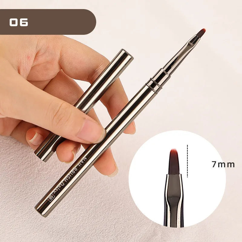 Pluma Liner de Nail Art con Mango de Aluminio | Flores, Hojas y Rayas | Manicure DIY 💅 - Firu Total Sales