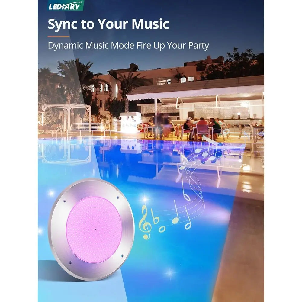 Pool LED Lights or Inground Pool, 120V 54W Underwater Swimming Pool Lights with 50T Cord, RGB Multicolor, IP68 Waterproo Pool Un