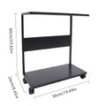 2-Tier Computer Case Stand, PC Tower Stand with Lockable Wheels, Under Desk Computer Holder Fits Most PC