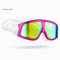 1 Pcs Adult male and female universal professional swimming goggles waterproof, anti fog, anti UV electroplated high-definition