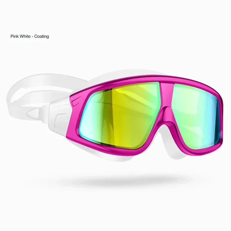 1 Pcs Adult male and female universal professional swimming goggles waterproof, anti fog, anti UV electroplated high-definition