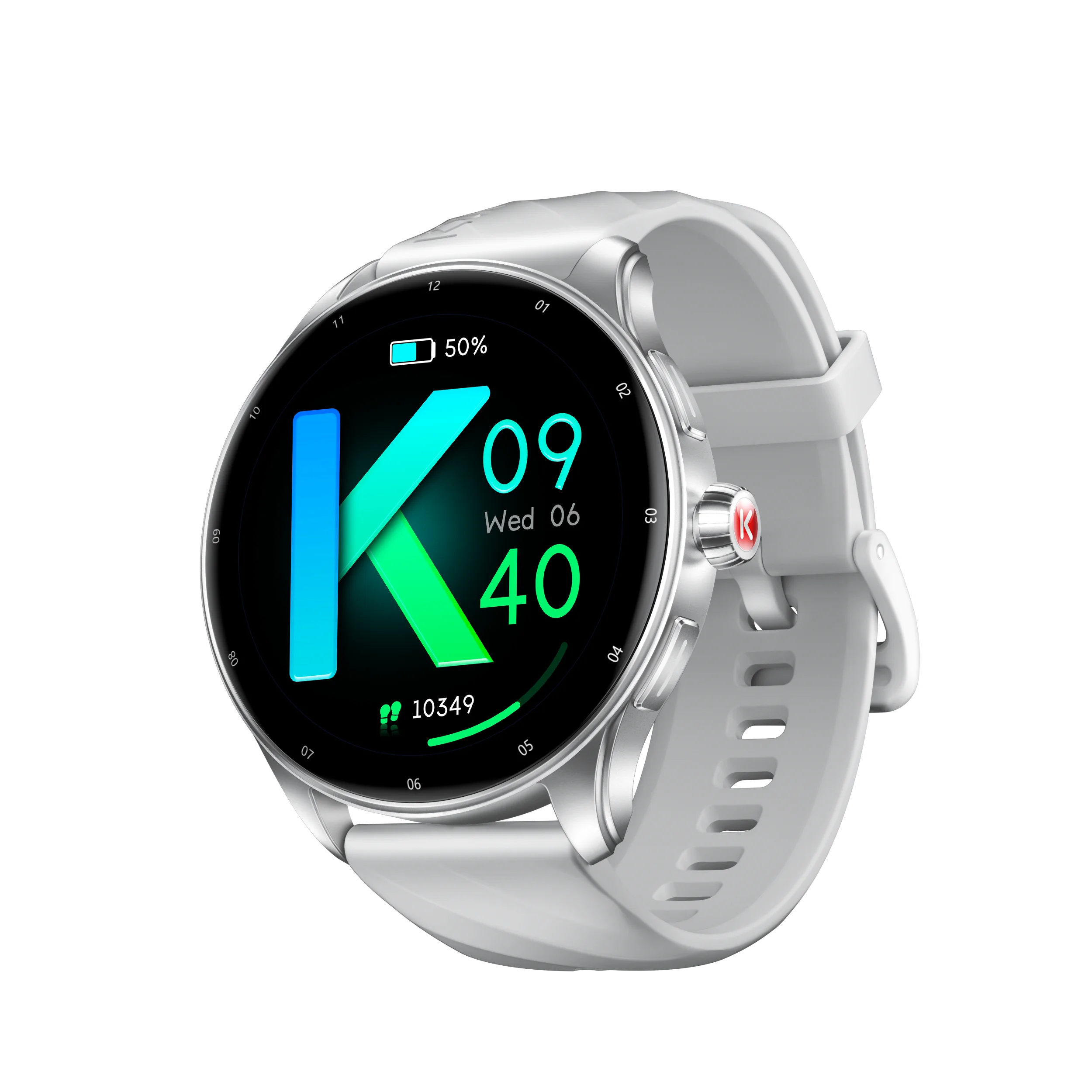 KUMI GW5 Pro Smartwatch 1.43" AMOLED IP68 Waterproof Bluetooth 5.2 Fitness Tracker Heart Rate Blood Oxygen Monitor