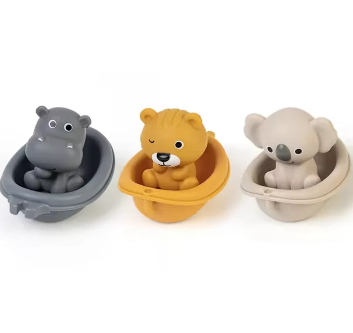 Baby Dinosaur Bath Toys for Toddler Infant Water Spraying Squeeze-sounding Dabbling Toy Floating Animals Kids Bathtub Pool Toys