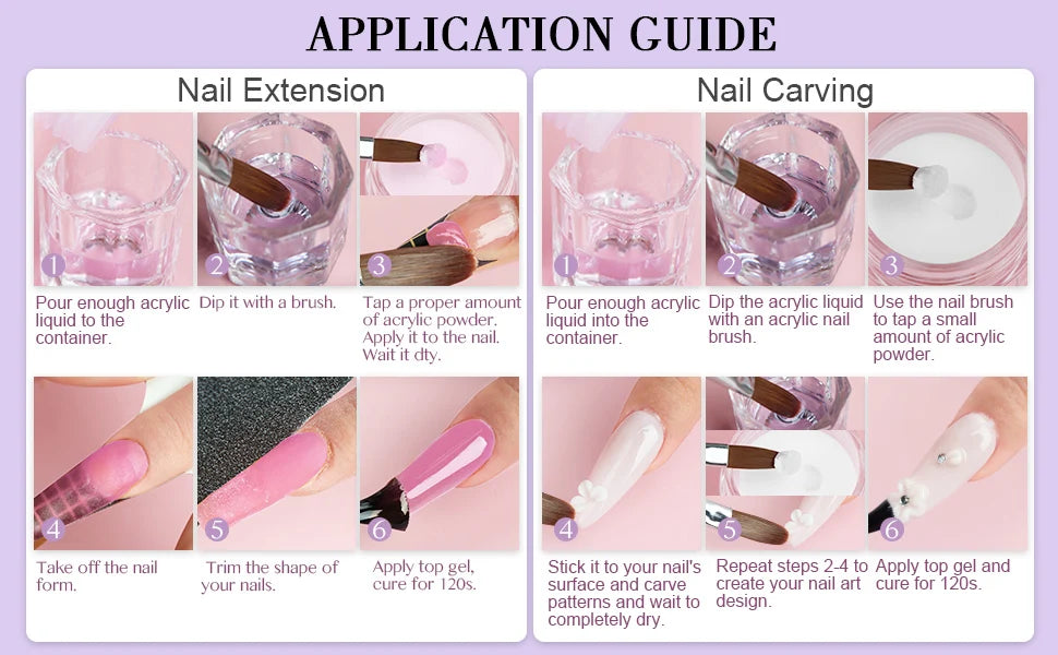 Saviland Monomer Acrylic Nail Liquid 180/500ml Large Capacity Professional Acrylic Nail Liquid For DIY Crystal Liquid Nail Art