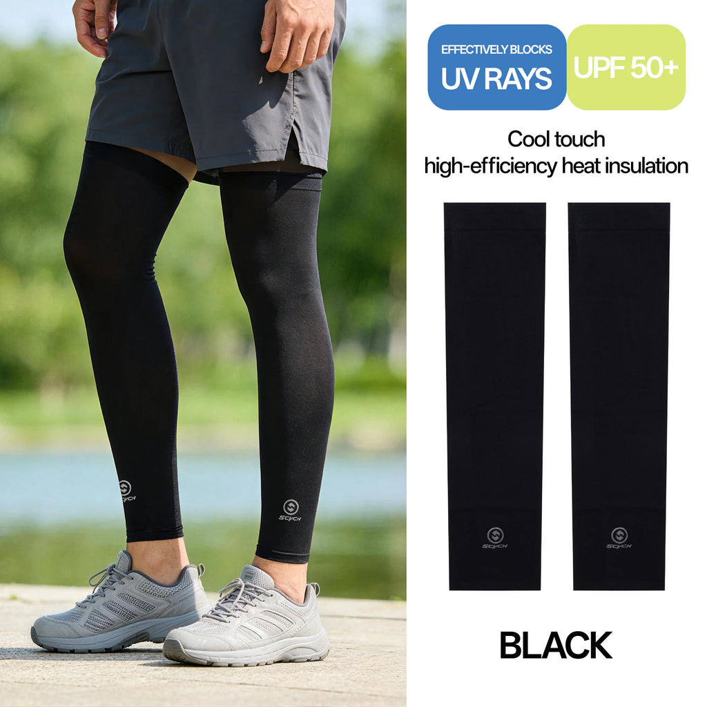 SCVCN Leg Sleeve Bike  Sports Arm Sleeve Sun Anti-UV Leg Sleeves Ice Fabric Bicycle Leg Sleeve Run Fitness Cycling Arm Warmers