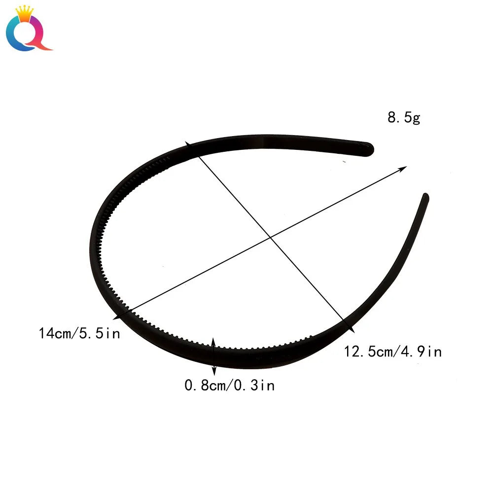 Plastic Frosted Non-slip Face Wash Hairbands Headband Women Girls Hair Head Hoop Bands Scrunchie Accessories Headdress Ornaments
