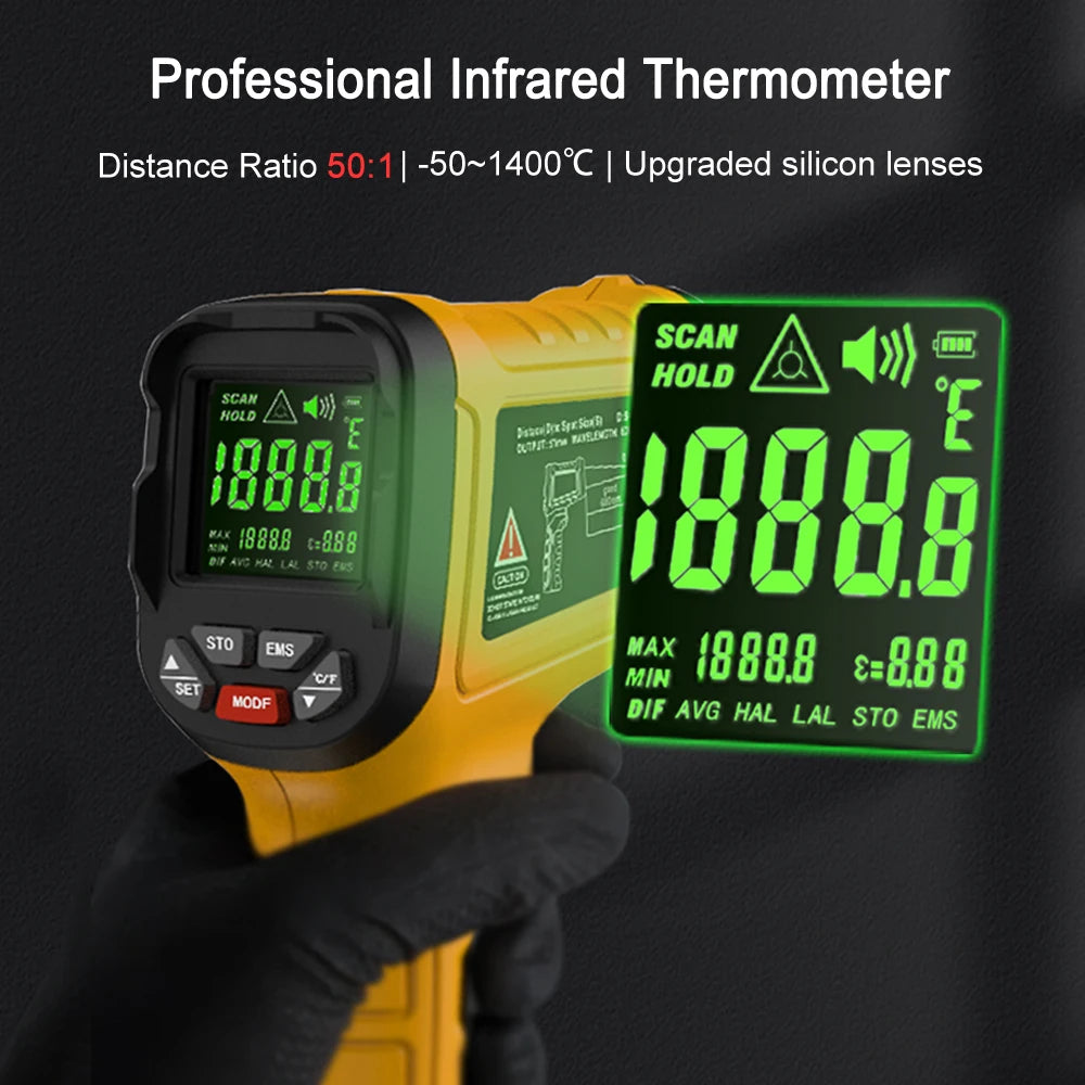 BSIDE Infrared Thermometer — Non-Contact Laser | -50° to 530°C | Professional