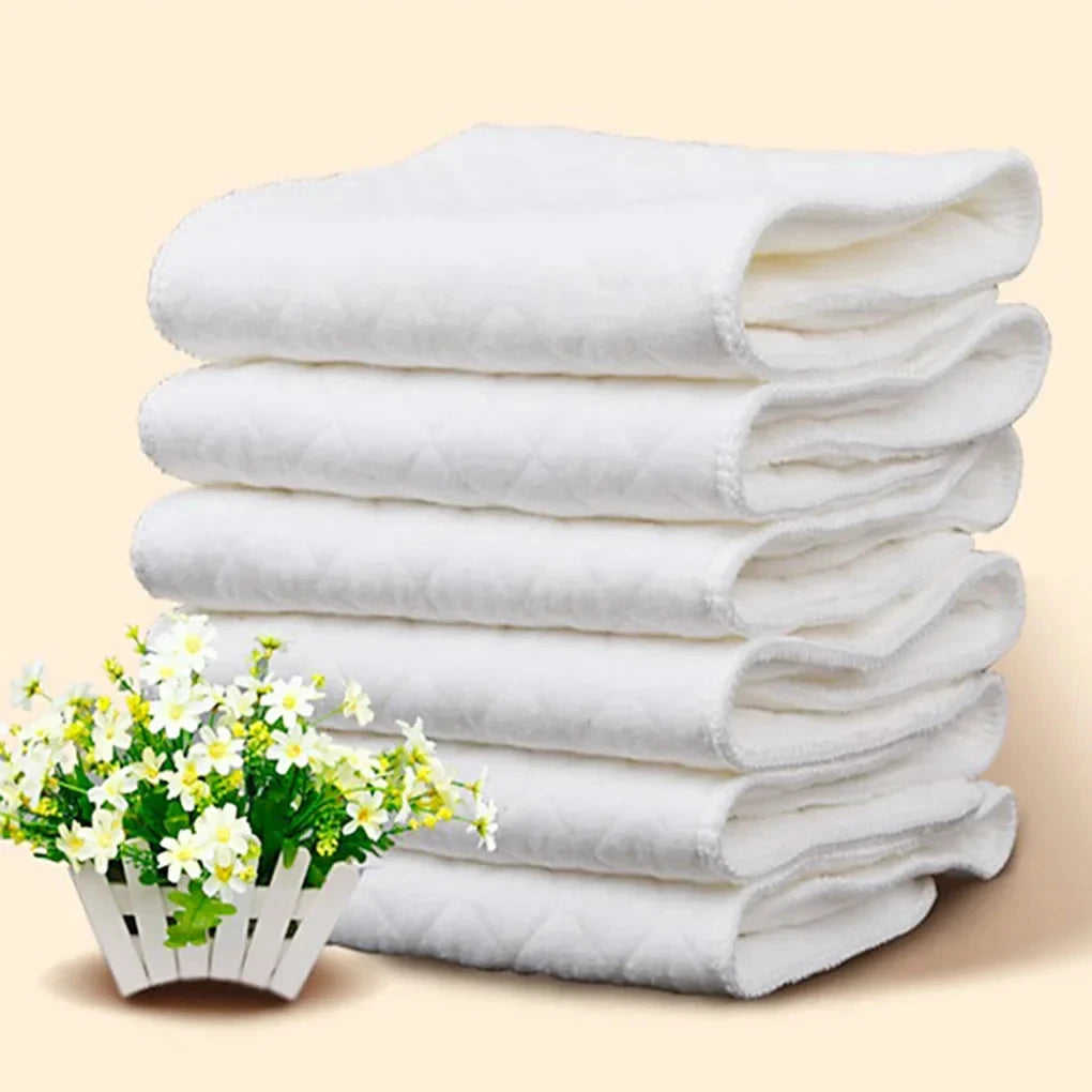 10pcs Cotton Diapers Children Washable Reusable Baby Diaper Pad Folding Kids Changing Pads Accessories "