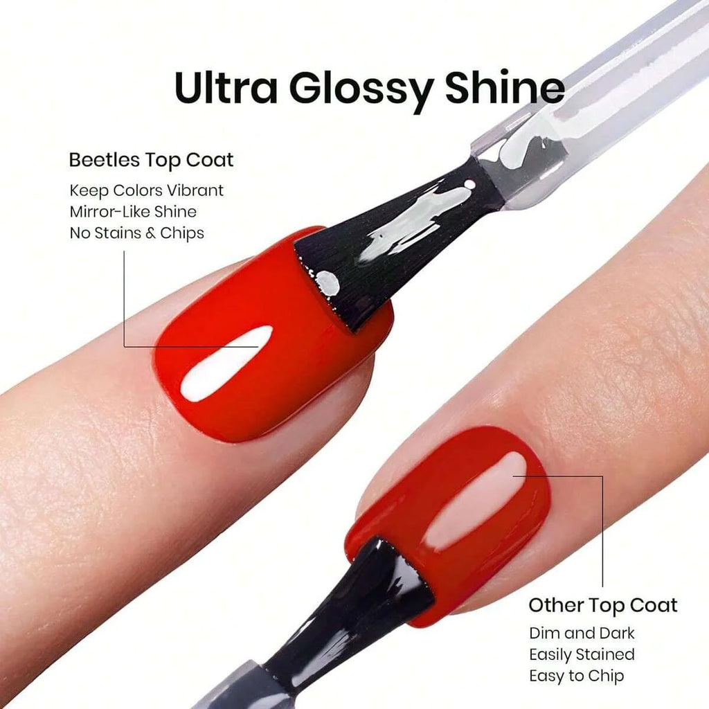 Set Base y Top Coat Gel 8.5ml 2pcs | Larga Duración | Soak Off LED | Acabado Perfecto - Firu Total Sales