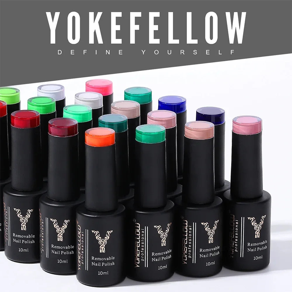 Esmalte Gel YOKEFELLOW 10ml | 122 Colores | Rojo Brillante | UV/LED Semipermanente 💅 - Firu Total Sales