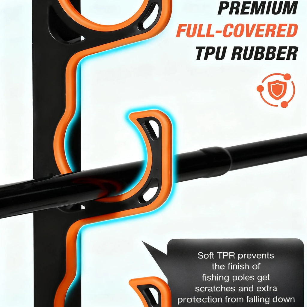 Plastic Top Fishing Rod Holder Portable Adjustable Rod Rack for Anglers Boat Kayak Fishing Accessories