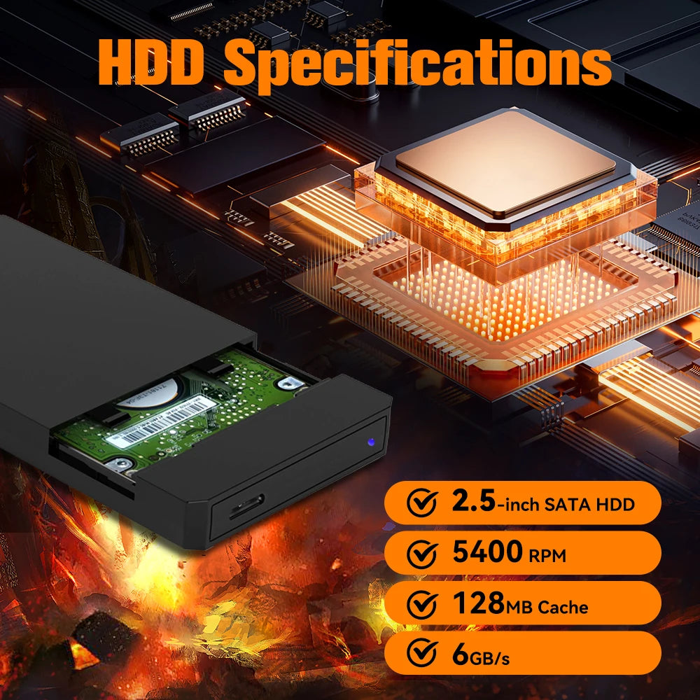 JMachen Disco Duro Gaming 500GB Launchbox | 3,760+ Juegos | 14 Emuladores | PS4/PS3/PS2/Wii/N64 | PC - Firu Total Sales