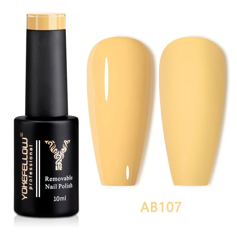 Esmalte Gel YOKEFELLOW 10ml | 122 Colores | Rojo Brillante | UV/LED Semipermanente 💅 - Firu Total Sales