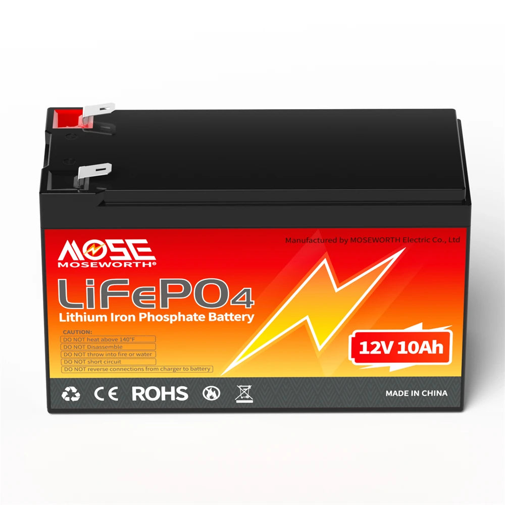 Batería LiFePO4 12V 6Ah-300Ah con BMS | Recargable | Solar y Ciclo Profundo 🔋
